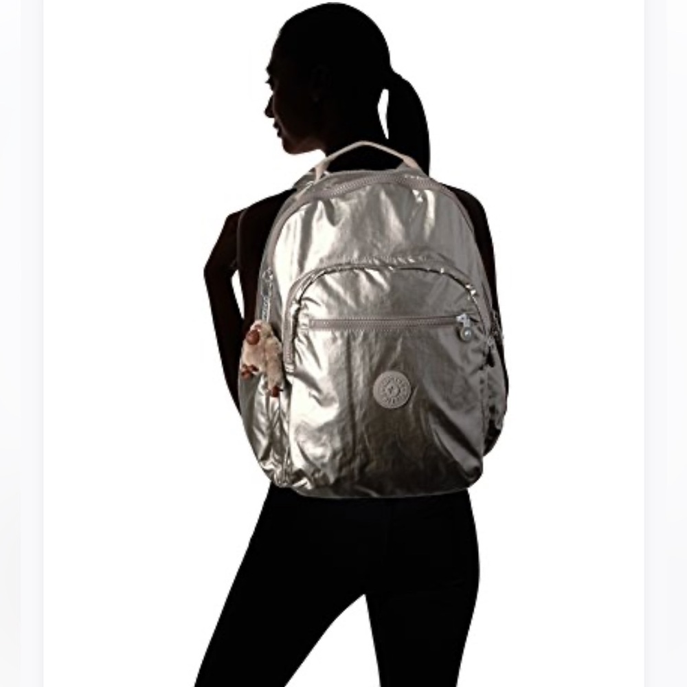 Kipling Seoul Large Solid Laptop Backpack In Meta… - image 2